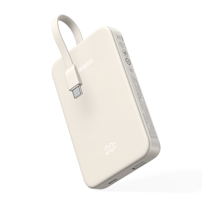 UGREEN Power bank 10000 mAh 20W PD avec câble USB-C intégré