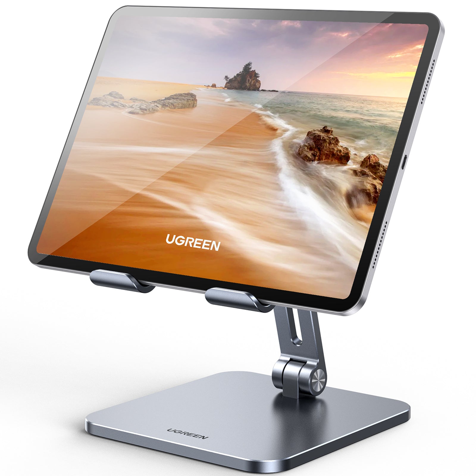 UGREEN Support Tablette Bureau 1080° Réglable Aluminium - Compatible IPad IPhone Galaxy Tab Jusqu'à 12,9"