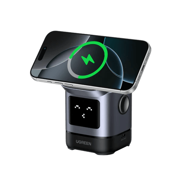 UGREEN MagFlow Qi2 Chargeur Induction 15W 2 en 1 Compatible avec MagSa UGREEN MagFlow Qi2 Chargeur Induction 15W 2 en 1 Compatible avec MagSa