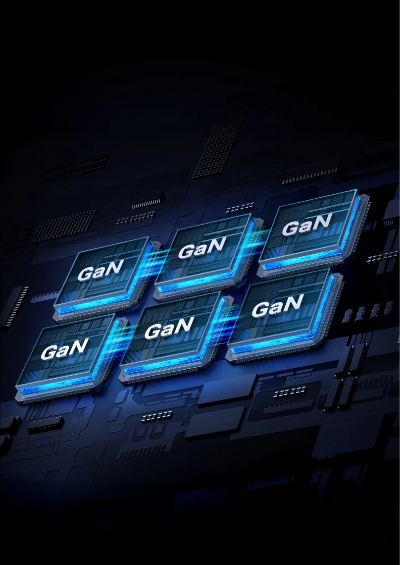 Le UGREEN Nexode 500W Chargeur rapide de bureau GaN 6 ports utilise une technologie GaN intelligente avec 6 puces GaN Infinity, garantissant un chargement rapide et efficace grâce à une répartition intelligente de l'énergie sur tous les ports. Il affiche une efficacité de chargement allant jusqu'à 95 %, une dissipation thermique avancée et un design compact, ce qui en fait un choix idéal pour tout espace de travail.