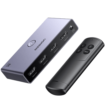UGREEN Switch HDMI 2.1 8K 60Hz Commutateur HDMI 4K 120Hz 1080P Dolby Vision Atmos HDR 3D Haute Vitesse 48Gbps