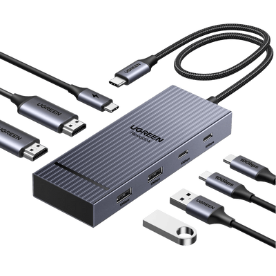 UGREEN Revodok Pro 207 Station d’accueil 7-en-1 (Double HDMI 4K@60Hz)