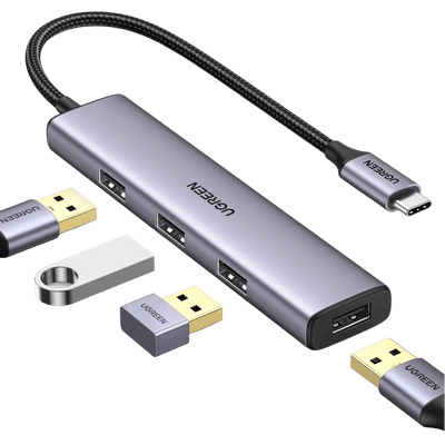 UGREEN Hub USB C vers 4 Ports USB Hub en Aluminium 5Gbps Adaptateur