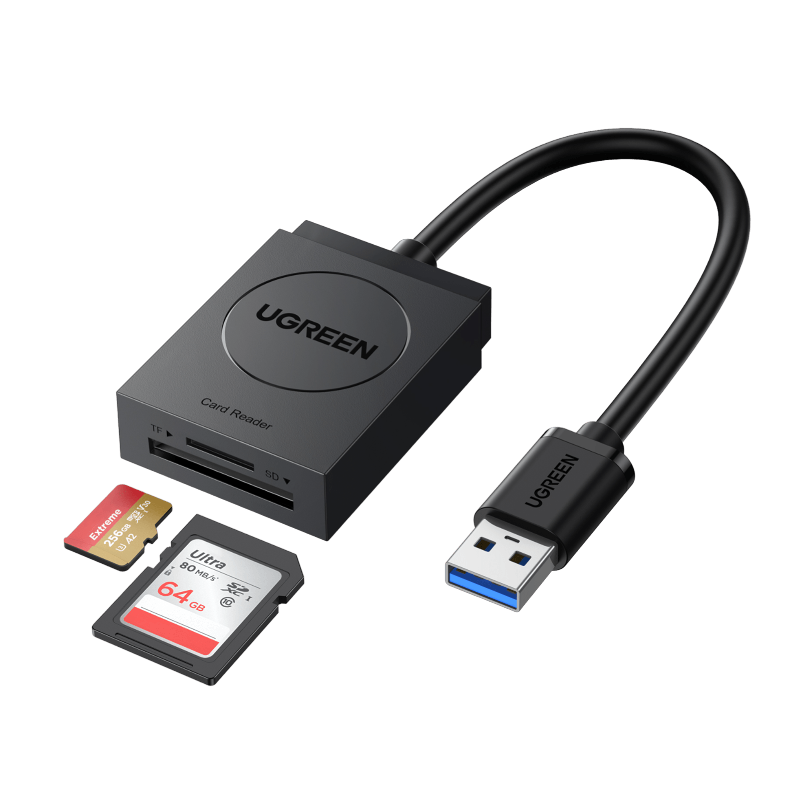 Lecteur Carte SD USB, 4 en 1 Adaptateur USB avec Lecteur de Carte