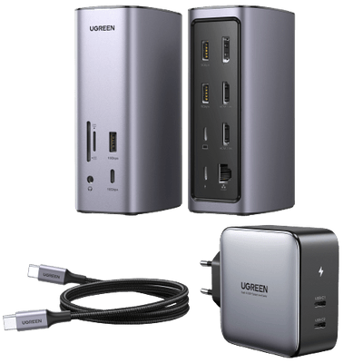 UGREEN Revodok Pro 12 en 1 Docking Station £ USB C 8K30Hz 4K60Hz Double HDMI DisplayPort Hub Adaptateur