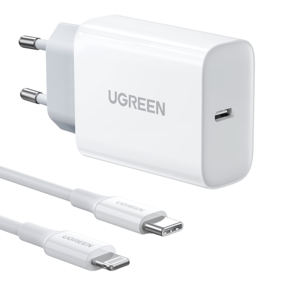 Ugreen Mini Chargeur Type-C Super Charge 20W pour iPhone 14/13/12