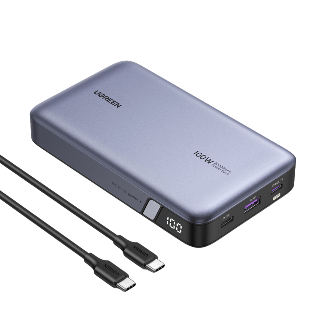 Batterie externe 50000mAh, USB + USB-C 100W, Swissten Power Line - Noir -  Français