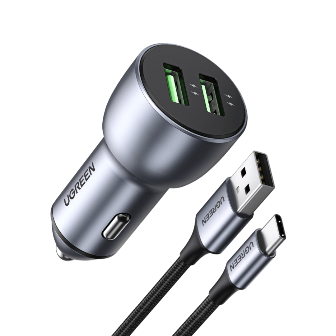 Chargeur Allume-Cigare 2 Ports USB et USB-C 36W - UGREEN