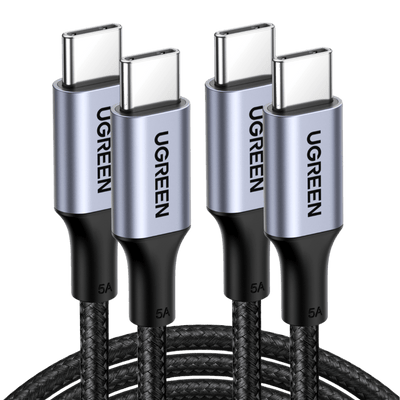 UGREEN Lot de 2 Câble USB C vers USB C Nylon Tressé PD 100W