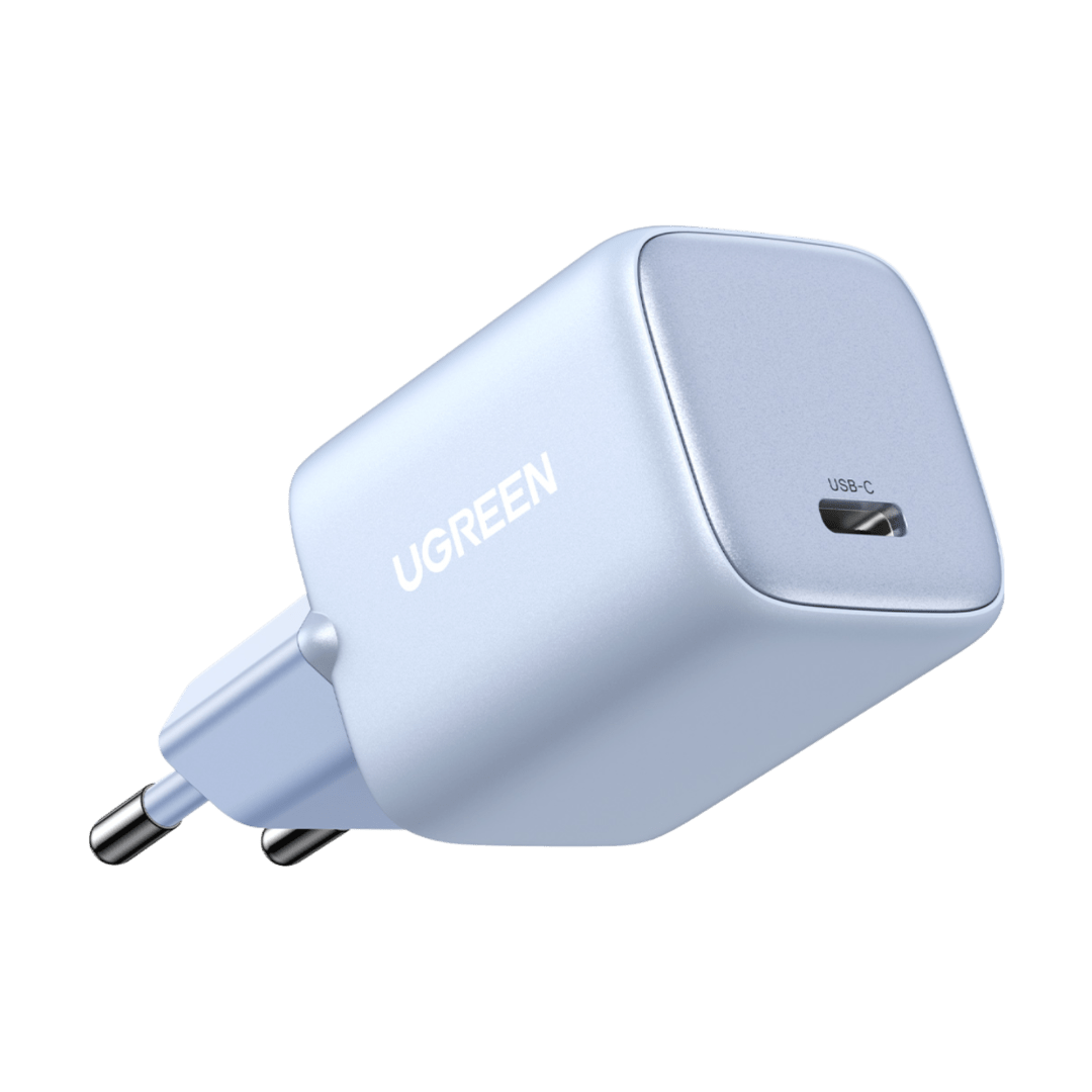 Chargeur secteur Ugreen avec charge rapide et fonctions de sécurité.