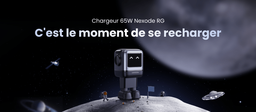 Le UGREEN Nexode RG 65W est arrivé : Un Chargeur Portable Robo-Puissant - UGREEN FR