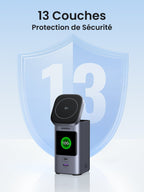 UGREEN Nexode Batterie Externe 20000mAh 145W Certifié Qi2 -13 couches protection de securite