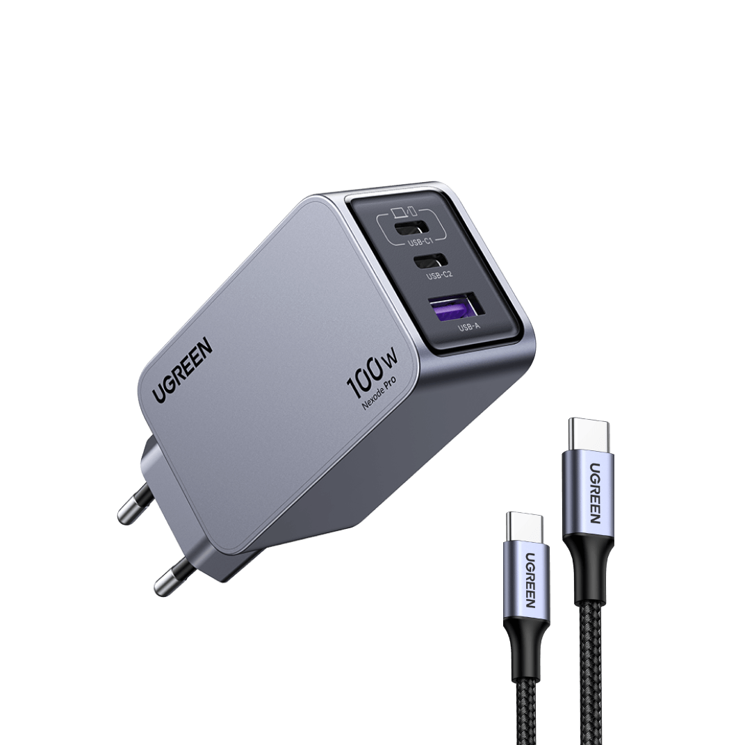 UGREEN Kit: Nexode Pro 100W avec USB C 60W câble 1M