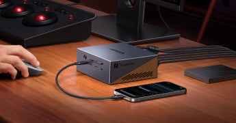 UGREEN Maxidok Station d’accueil Thunderbolt™ 5 17-en-1 – 8TB, double affichage 6K/8K pour Mac & Windows