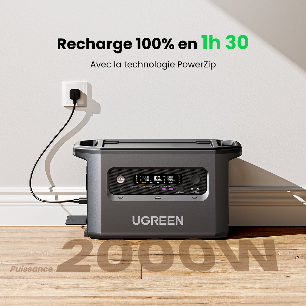 Ugreen GS2200 Portable Power Station Lifepo4 Battery Solar Generator
