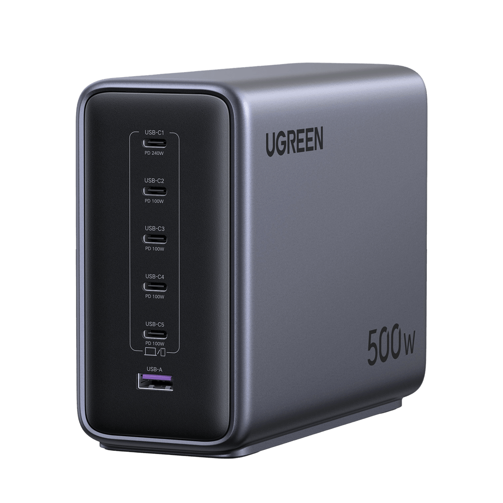 UGREEN Nexode 500W Chargeur rapide de bureau GaN 6 ports 