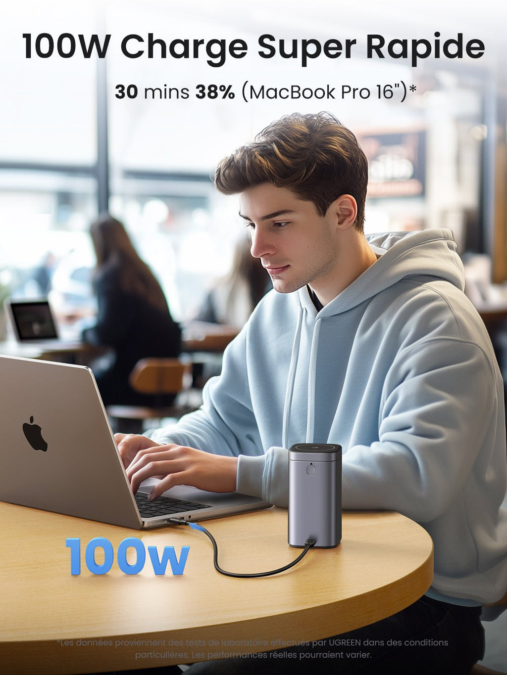 UGREEN Nexode Batterie Externe 20000mAh 145W Certifié Qi2 -100w charge super rapide