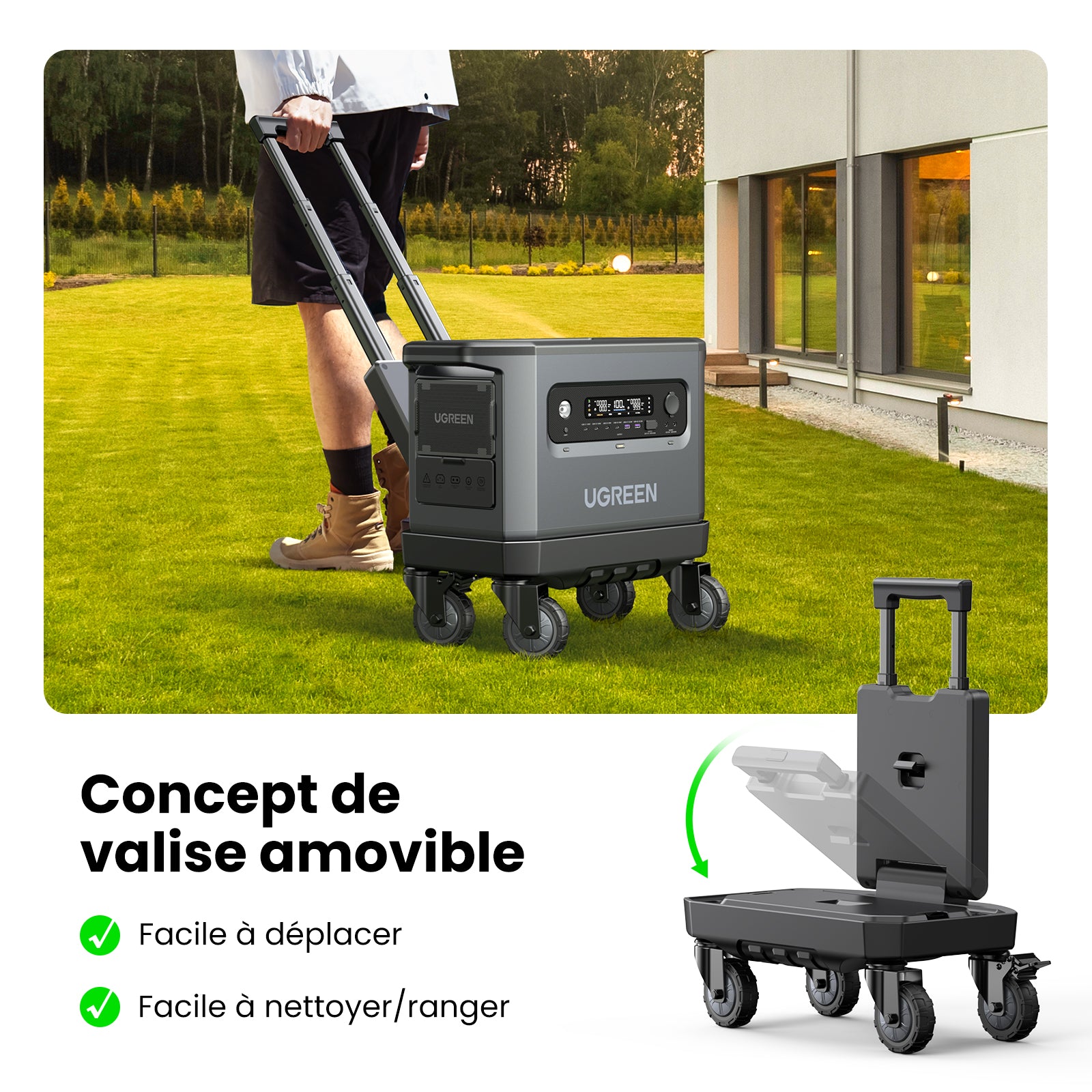 Ugreen GS2200 Portable Power Station Lifepo4 Battery Solar Generator