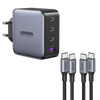 UGREEN Pack de Charge : Chargeur 100 W 4 ports + 2 câbles USB-C