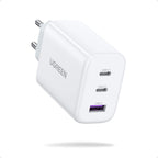 UGREEN 65W Chargeur USB C Rapide 3 Ports+60W USB C PD fast Charging Cable