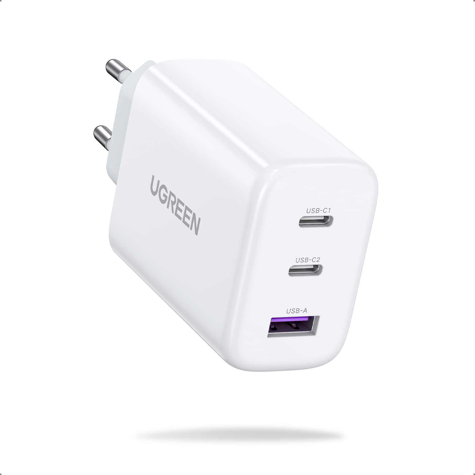 UGREEN 65W Chargeur USB C Rapide 3 Ports+60W USB C PD fast Charging Cable