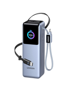 UGREEN Nexode Pro Batterie Externe 4-en-1 (25 000 mAh, 200 W, 2 Câbles USB-C Intégrés, Écran TFT)