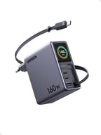 UGREEN Neoxde Pro 160W Chargeur USB C avec Écran Câble Rétractable