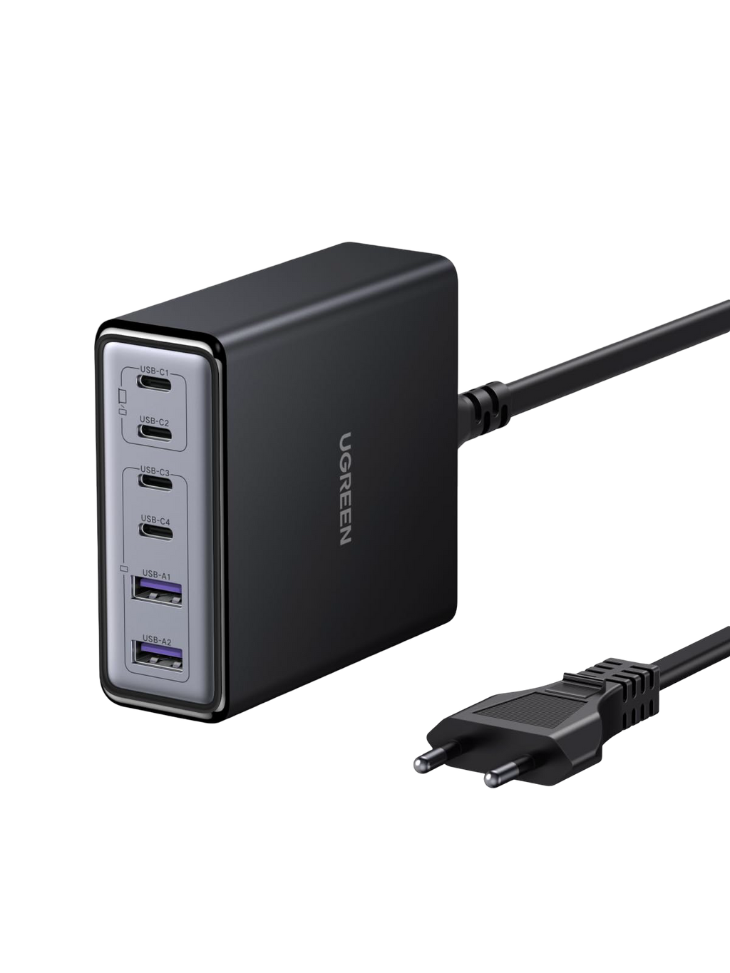 UGREEN Zapix Chargeur de Bureau USB-C (100 W, 6 Ports, GaN, 4 USB-C + 2 USB-A)