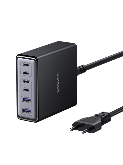 UGREEN Zapix Chargeur de Bureau USB-C (100 W, 6 Ports, GaN, 4 USB-C + 2 USB-A)