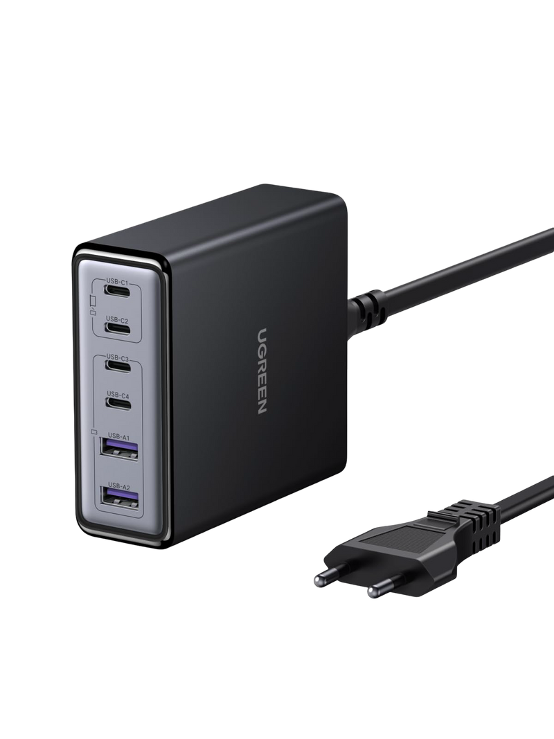 UGREEN Zapix Chargeur de Bureau USB-C (100 W, 6 Ports, GaN, 4 USB-C + 2 USB-A)