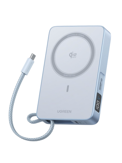 UGREEN MagFlow Batterie Externe Sans Fil Magnétique 20000 mAh 45 W (Compatible MagSafe)