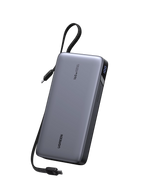 UGREEN Nexode 165W Batterie Externe 25000mAh 2 Câble USB C Intégré 140W Power Bank Portable Charge Rapide 2 Port PD 3.1 Écran LED Compatible avec iPhone 17 16 15 14 13 12 Galaxy S25 S24 S23 MacBook