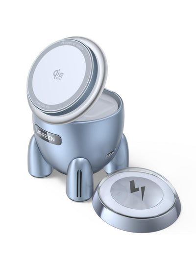 UGREEN UNO Dual Magnétique 2-en-1 30 W Chargeur Sans Fil (Compatible MagSafe)