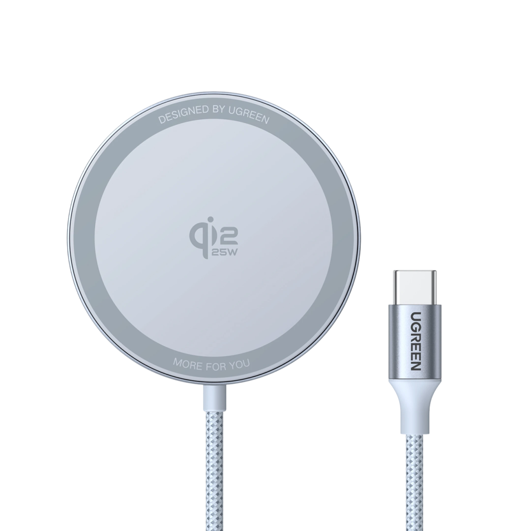 UGREEN MagFlow Chargeur Sans Fil Magnétique 25 W (Compatible MagSafe)