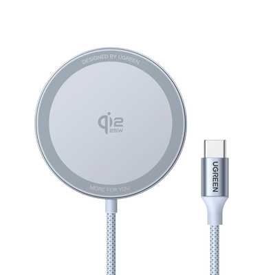 UGREEN MagFlow Chargeur Sans Fil Magnétique 25 W (Compatible MagSafe)