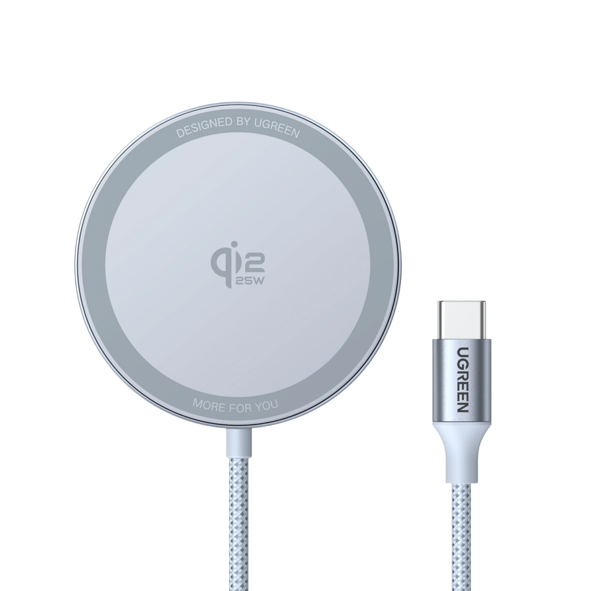 UGREEN MagFlow Chargeur Sans Fil Magnétique 25 W (Compatible MagSafe)