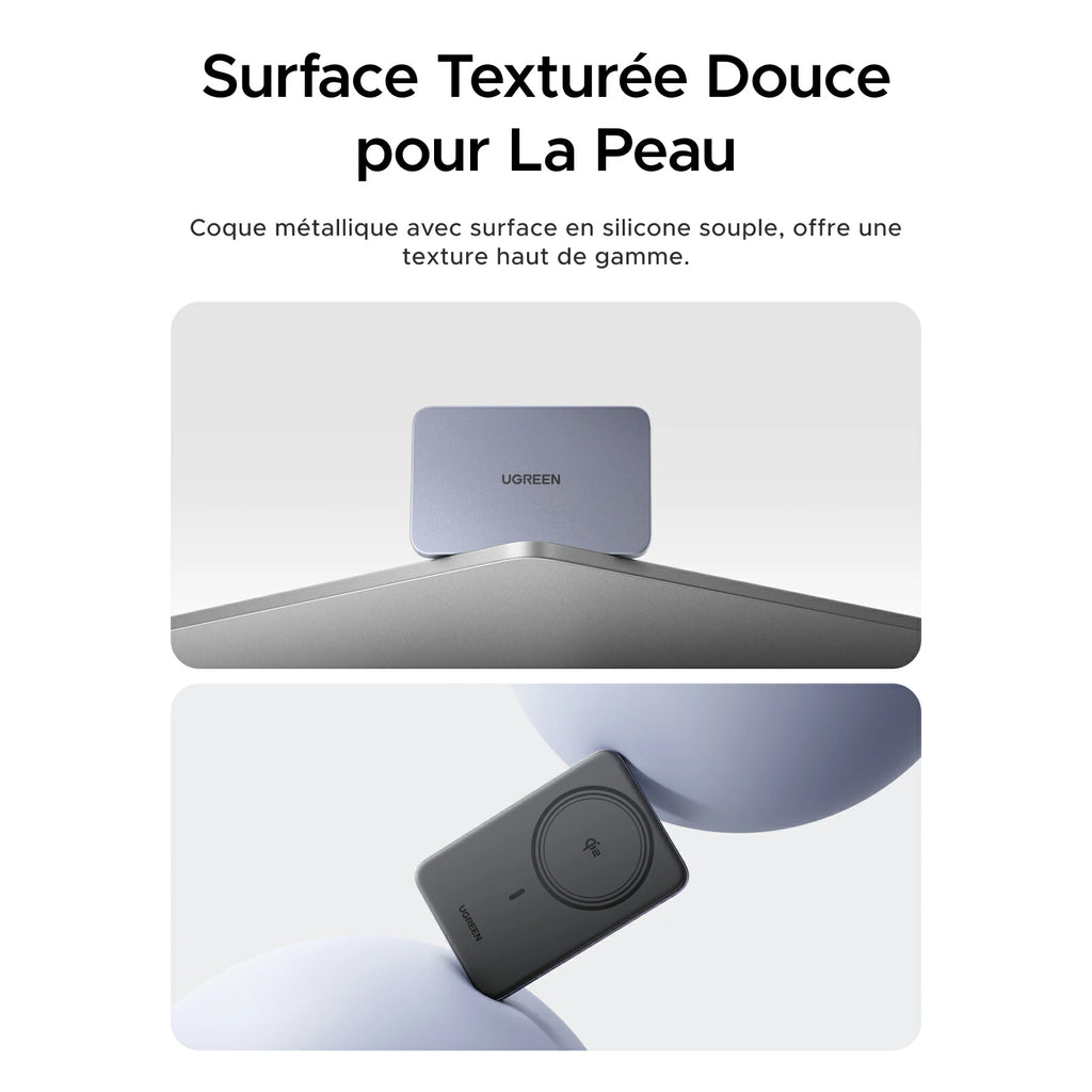 UGREEN MagFlow Air Batterie Externe Magnétique (5000mAh, Qi2 15W)