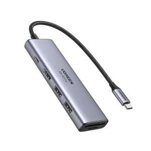 UGREEN Adaptateur Hub USB-C 6-en-1 (HDMI 4K@30Hz, PD 100W)