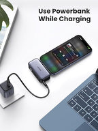 UGREEN Mini Power Bank 5000mAh 22,5W avec support pliable et connecteur USB-C intégré