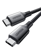 UGREEN Zapix Câble USB C 100W PD 20V 5A Charge Rapide Nylon Tressé (1M)
