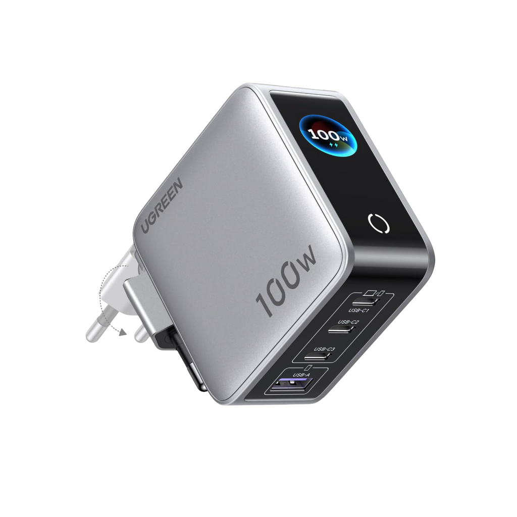 UGREEN Nexode Pro Chargeur avec Écran Intelligent (100 W, 4 Ports, GaN)