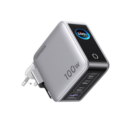 UGREEN Nexode Pro Chargeur avec Écran Intelligent (100 W, 4 Ports, GaN)
