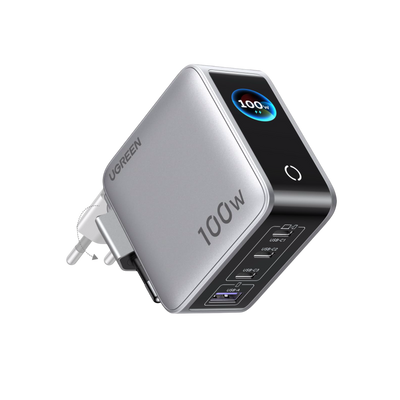 UGREEN Nexode Pro Chargeur avec Écran Intelligent (100 W, 4 Ports, GaN)