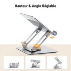 UGREEN Support Tablette Bureau Réglable -hauteur&angle reglable