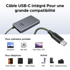 UGREEN NeoDrive Go SSD Portable 1TB Jusqu'à 4.000 Mops