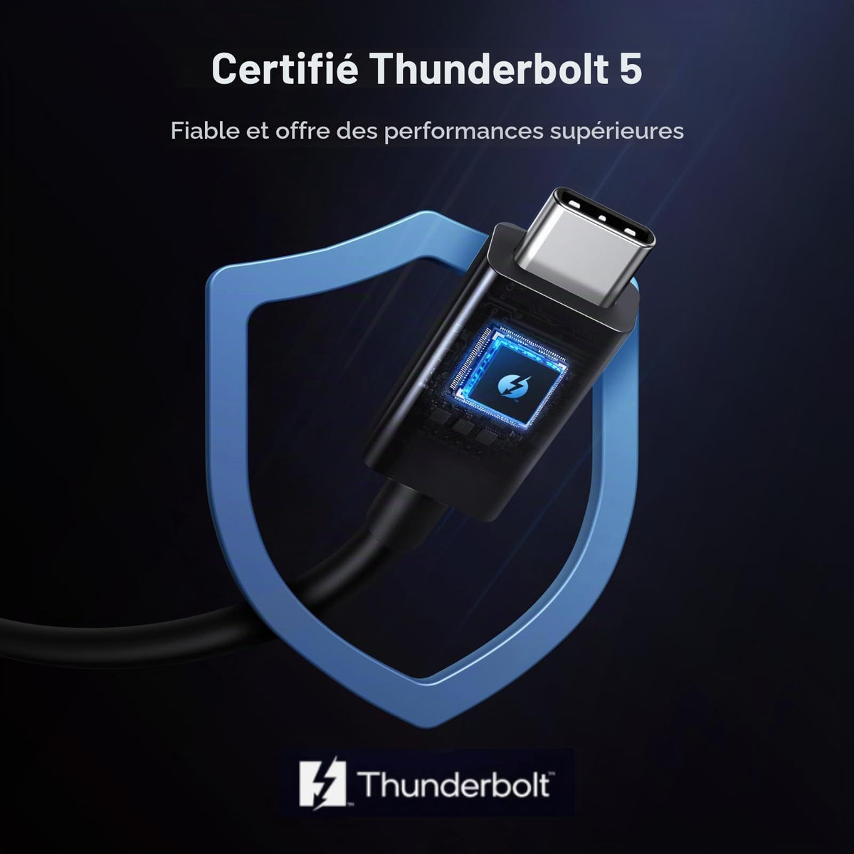 UGREEN Boîtier SSD M.2 NVMe 80 Gbps Compatible Thunderbolt 5 4