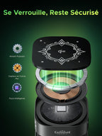 Le chargeur sans fil UGREEN MagFlow 2-en-1 Édition Genshin Impact délivre la charge sans fil Qi2 15W, est compatible MagSafe et possède une forte fixation magnétique grâce à un aimant puissant, un capteur en cuivre pur et une puce intelligente pour une charge sécurisée.