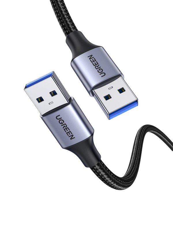 UGREEN Cable USB 3.0 Type A Male vers Male Cable Double USB Nylon Tress (1M)