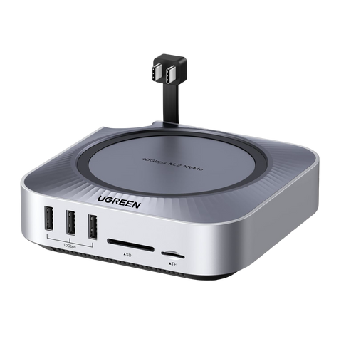 UGREEN Station d’Accueil pour Mac mini M4 10-en-1 (M.2 NVMe SSD, 40 Gbps, HDMI 8K@30Hz / 4K@144Hz)