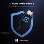 UGREEN Boîtier SSD M.2 NVMe 80 Gbps Compatible Thunderbolt 5 4